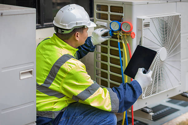Professional Hvac Installation technician working in Cornish, ME